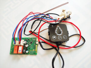 Module control board for water heating boiler 2 heaters
